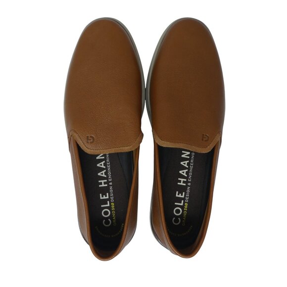 Cole Haan Grand Ambition Brown Leather Slip On Loafers Mens 10.5 - Picture 7 of 13